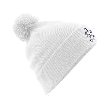 HORSPATH CC Original Pom Pom Beanie : White