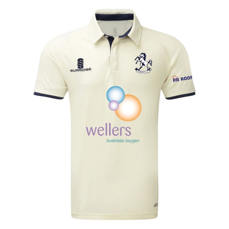 Horspath CC - Ergo Short Sleeve Navy Trim Shirt