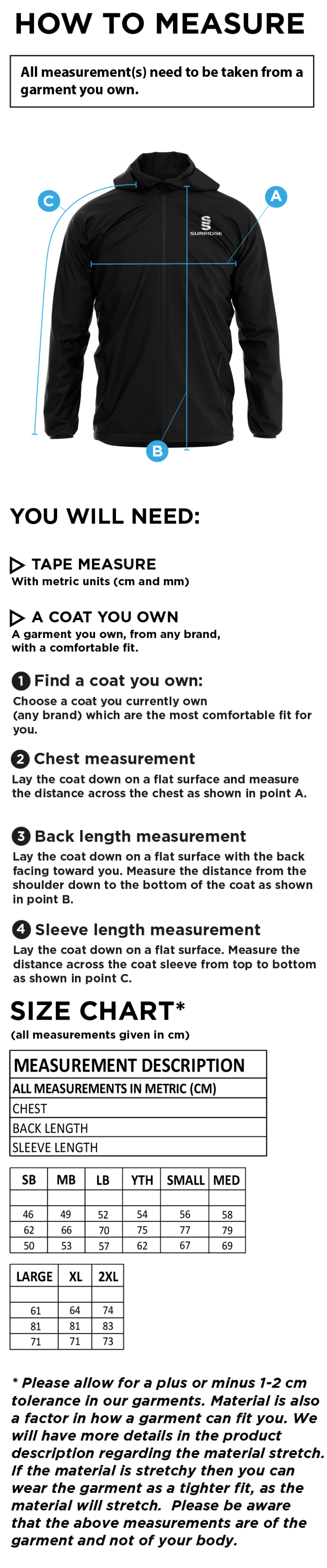 HORSPATH CC Dual Elite 1/4 Zip Hoody / Rain Jacket : Navy - Size Guide