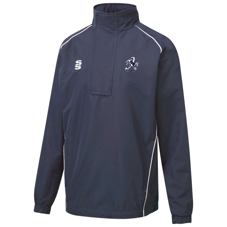 HORSPATH CC Dual Curve 1/4 Zip Rain Jacket : Navy